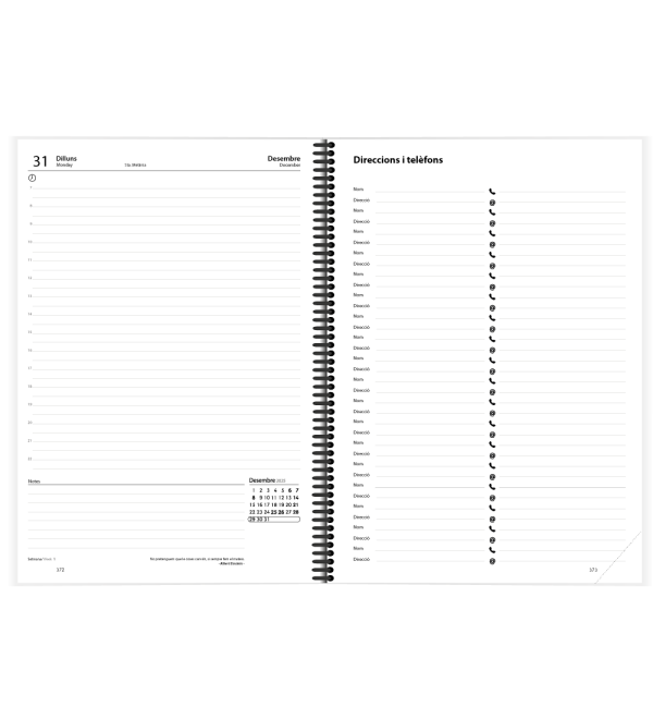 Agenda Anual A4 Dia Pàgina - Imatge 4