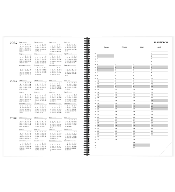 Agenda Anual A4 Dia Pàgina - Imatge 2